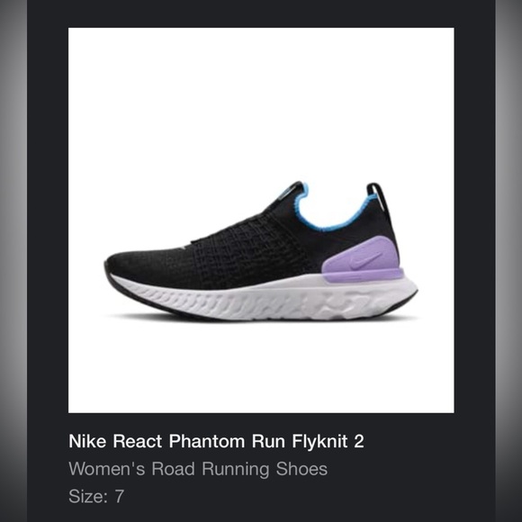 Nike Black and Purple Athletic Slip On Sneakers - Picture 8 of 8